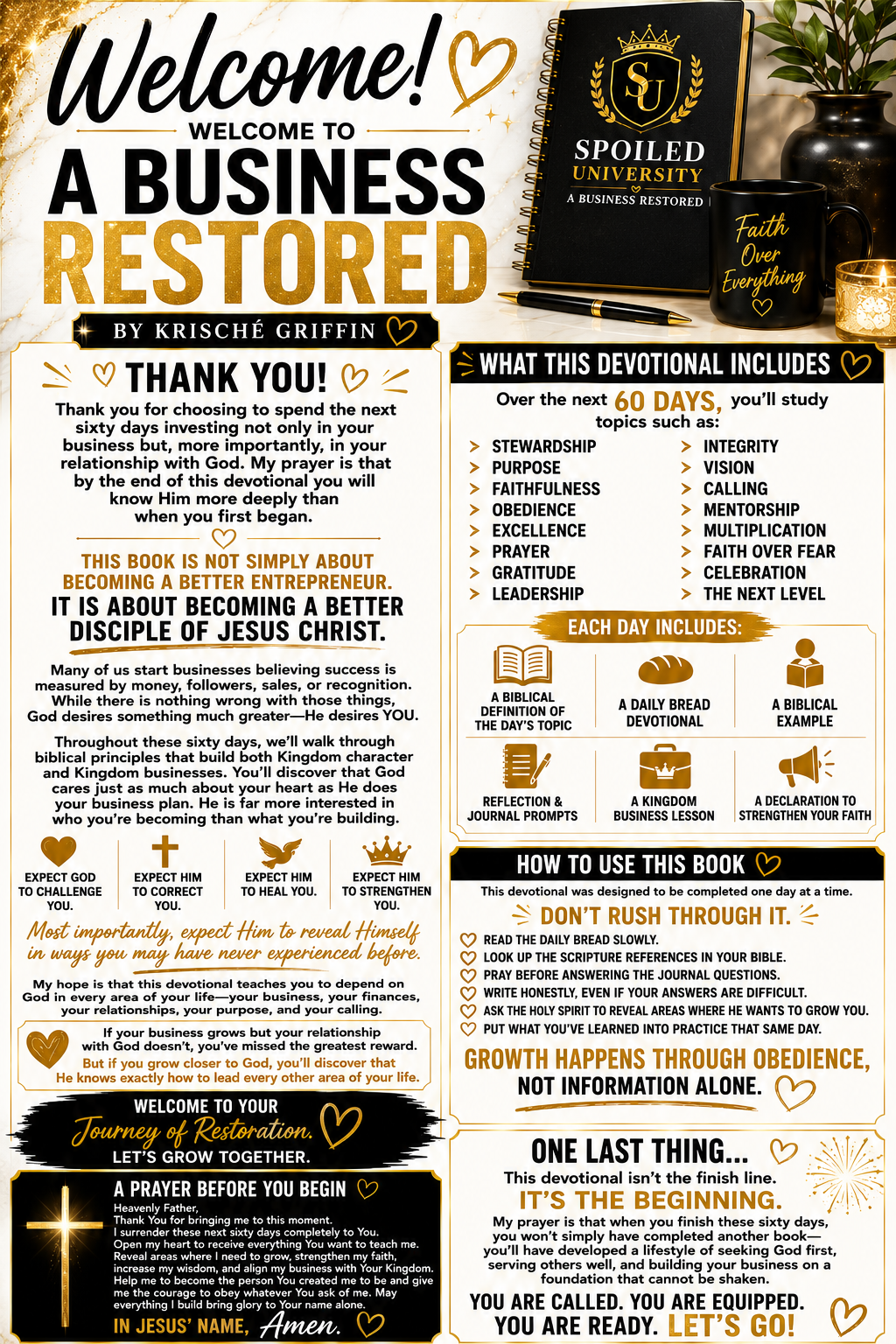 A Business Restored: 60-Day Guided Devotional Workbook